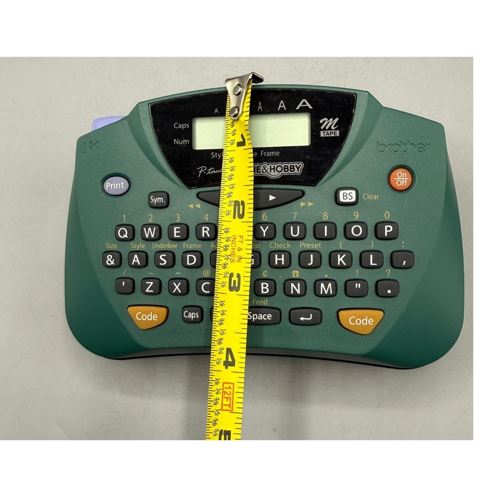 Brother P-Touch PT-65 Home & Hobby Label Maker Teal Green Electronic, Works! - Picture 12 of 12